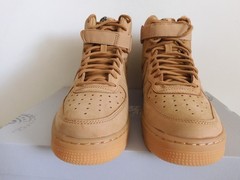 Nike Air Force 1 High LV8 (GS) Flax-Wheat-Outdoor Green Sz 6Y Rare! [807617-200]