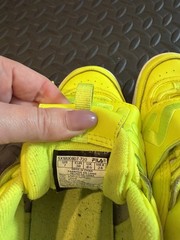 FILA Disruptor Yellow/White Leather Low Top Sneakers Kids US 7 EU 38
