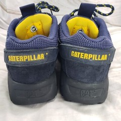 Cat Caterpillar Industrial Work Shoes Blue Leather Youth 6.5 Womens 8