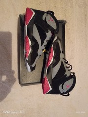 Jordan Air Jordan 7 Retro GG Unisex Kids 8.5Y Black/Gray/Red 442960-008