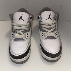 Jordan Air Jordan 3 Retro GS Low Top Sneaker White Gray Navy 7Y DM0967-140