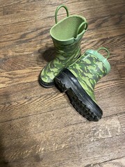 Blue Mountain BM2304 Kids‘ Rubber Boots Dino Print Size 7-8