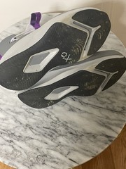 Nike Binzie Waterproof Rain Boots Sneakers Youth Size 3y Gray Purple BQ5381-003