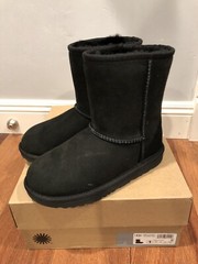NEW UGG Classic Boots II Shearing Kids 1 EU 32.5 Black
