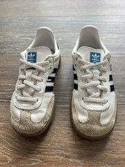 ADIDAS Samba OG EL I Cloud White Core Black Gum IE3679 Toddler shoes Size 10K