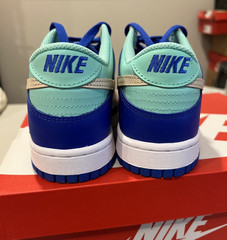 Size 6Y Unisex- Nike Dunk Low SE GS Hyper royal/sanddrift, DZ2873-400 NIB