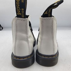 Dr. Martens Junior Size 11 White Smooth Leather Chelsea Boots Walking 2976J