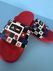 Kids Adidas Marvel Spider-Man Red Slides Size 1 Boys Girls