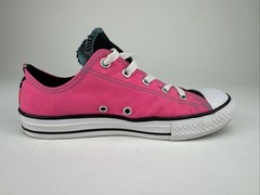 Converse Chuck Taylor All Star Double Tongue OX Hot Pink Shoes 654226F Sz 3 Y
