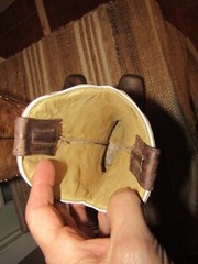 Mexico Brown Harness Leather Square Toe Western Cowgirl Boots Youth sz 4