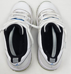 Nike Air Jordan 11 Retro Low GS White Legend Blue (528896 117) Youth Size 6.5 Y