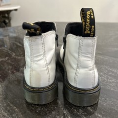 Dr. Doc Martens White 2976 Quad Platform Chelsea Boots Kids Size 3