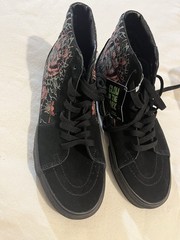 Vans Sk8-hi (dark Omens Glow/Black and Red High-Top Sneakers