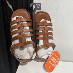 brown kids sandals