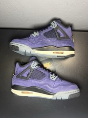 GRD SCHOOL AIR JORDAN 4 RETRO LAKERS LAKESHOW_IMPERIAL PURPLE IB4171-500-SIZE 4