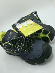Regatta Holcombe Low Jnr Waterproof Kids Hiking Shoes Navy Lime Size 12