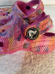 Infant CROCS Classic Hyper Real Pink Multi Color Size C 7