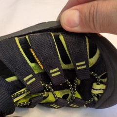 Keen Newport H2 Water Hiking Boat Shoes Kids, Sz 2 Black/Green
