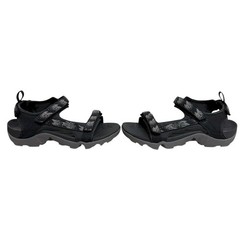 Teva Kids Size 3 Tanza Sport Black Grey Hiking Outdoor Open-Toe Sandals