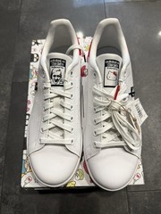 adidas Stan Smith J HQ1901 Hello Kitty Sanrio White Red Leather Sneaker 7Y US