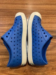Native Jefferson Shoes Royal Blue/Shell White Big Kids US J2