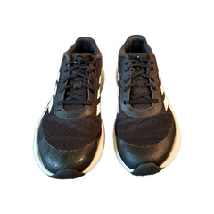 Adidas Unisex Cloudfoam Black White Sneakers Athletic Shoes Size 2
