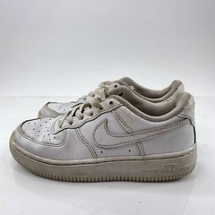 Nike Air Force 1 (PS) Preschool Kids 12C White Leather Sneaker Shoes 314193 117