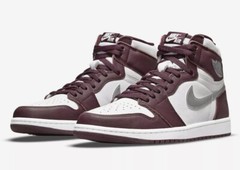 NIKE AIR JORDAN 1 RETRO HIGH OG (GS) BORDEAUX SZ 4Y — WOMEN SZ 5.5 [575441-611]