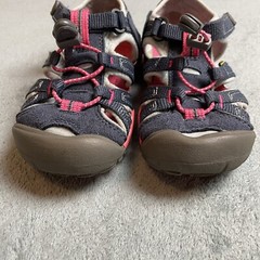 Keen Kids Blue Red Everyday Camping Water Hiking Sandals Washable US 12