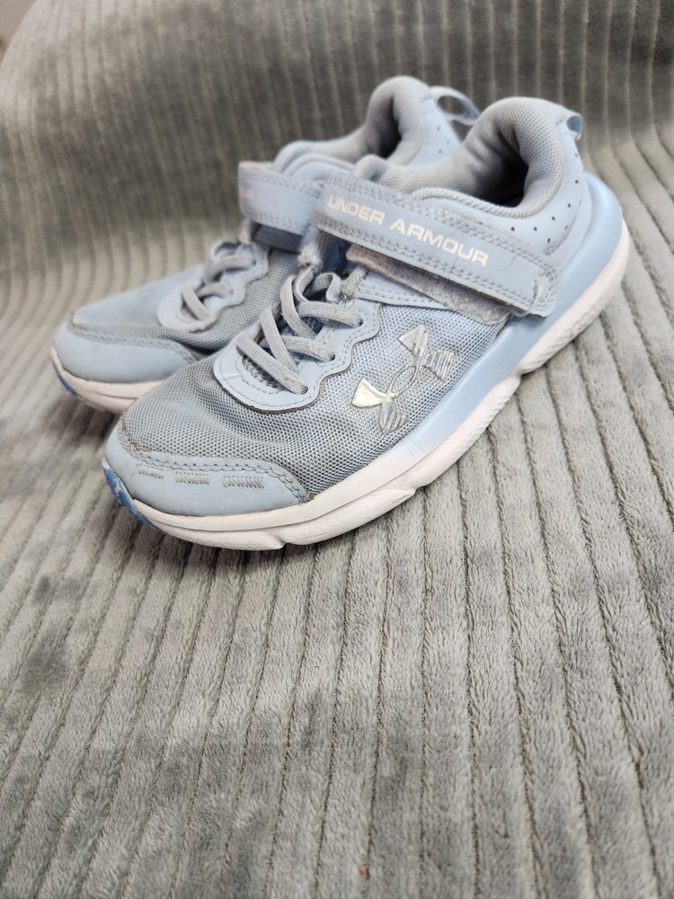 Under Armour Unisex Kids Mesh Hook & Loop Low Top Sneakers Beige/White US 2
