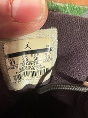 Jordan 9 Retro Anthracite Size 4Y 302359-013