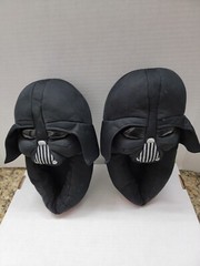 STAR WARS DARTH VADER Polyester Step In Slippers Child Size XL 4-5 2012 Disney