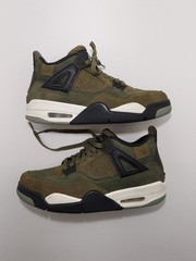 Size 6.5Y – Jordan 4 SE Retro Low Craft – Olive Preowned With Box