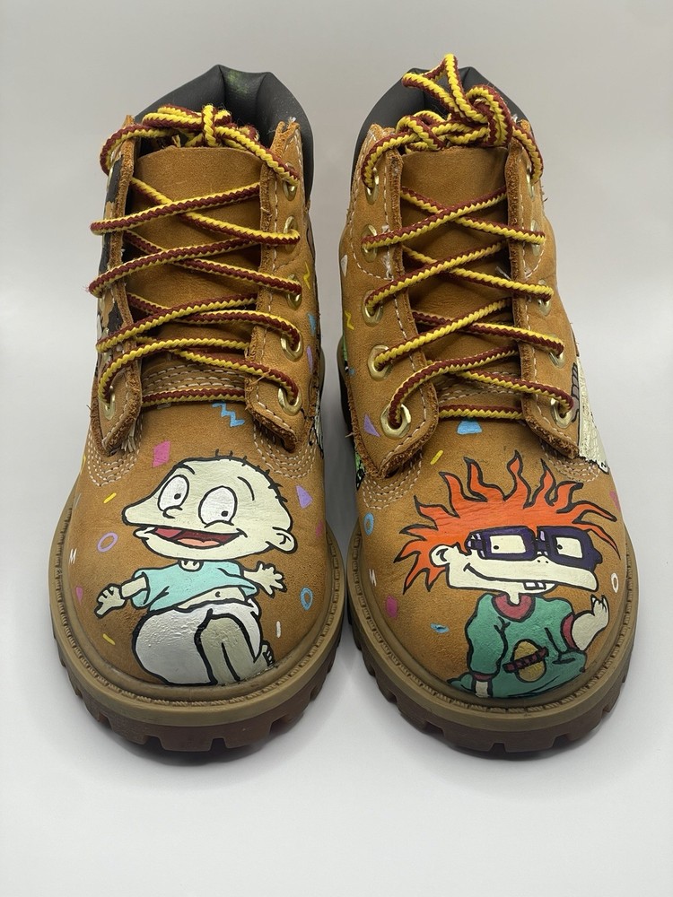 Custom Timberland Boots (rugrat Inspired) Size 6c