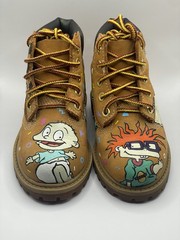 Custom Timberland Boots (rugrat Inspired) Size 6c