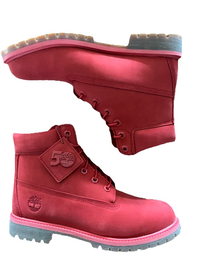 Timberland 50th Anniversary Edition Premium 6″ Red Waterproof Boot