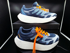 adidas Adizero Aruku J Unisex Kids Mesh Low Top Blue/Orange US 4 Youth/5.5 Women