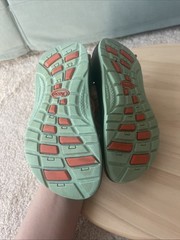 Size 12Y Chaco Kids-Junior Z X/1 Ecotread Sandals Orange/turqoise/gray Strappy