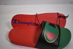 Champion CP101069Y IPo Split Rasta Kids Slides Red Green Black US Size 5Y