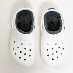 Crocs Classic Lined Clogs White Youth Kids C12