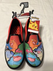 Pokémon Unisex Kids US 13 Slip-On Shoes Multicolor Graphic Print Charizard