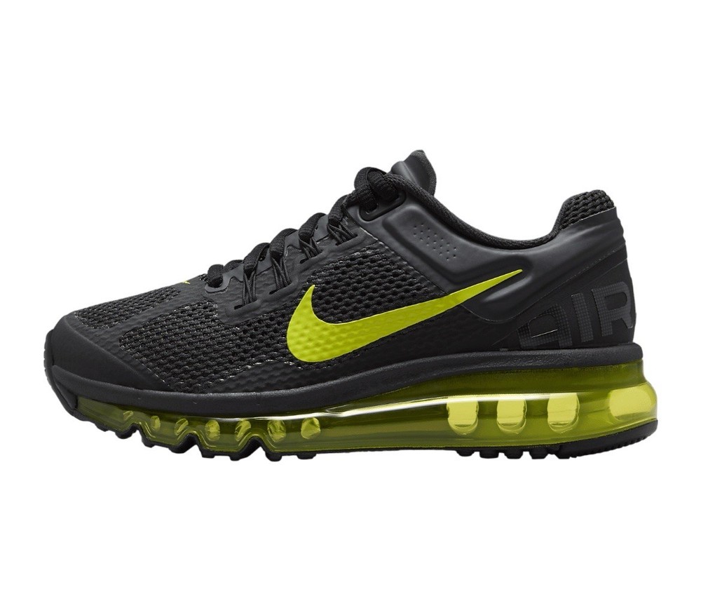 Nike Air Max 2013 (GS) Black Anthracite Cyber Size 7Y Womens Sz 8.5 555426-004