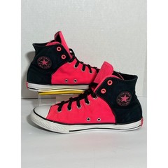 Converse Chuck Taylor All Star High Top Neon Pink Black Sneakers Y2K Streetwear
