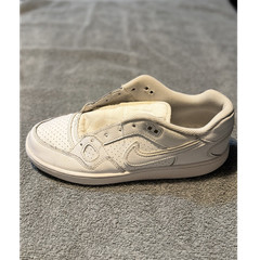 Nike Son of Force Low Top Leather Sneakers White Unisex Kids US 7Y