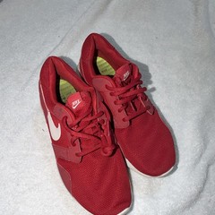 Nike Tanjun Unisex Kids Low Top Mesh Lace Up Sneakers Red/White US 7 818383-601
