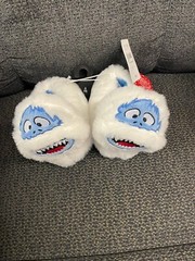 Abominalbal SNOWMAN RUDOLPH THE RED NOSED REINDEER Toddler SIZE 4 SLIPPER