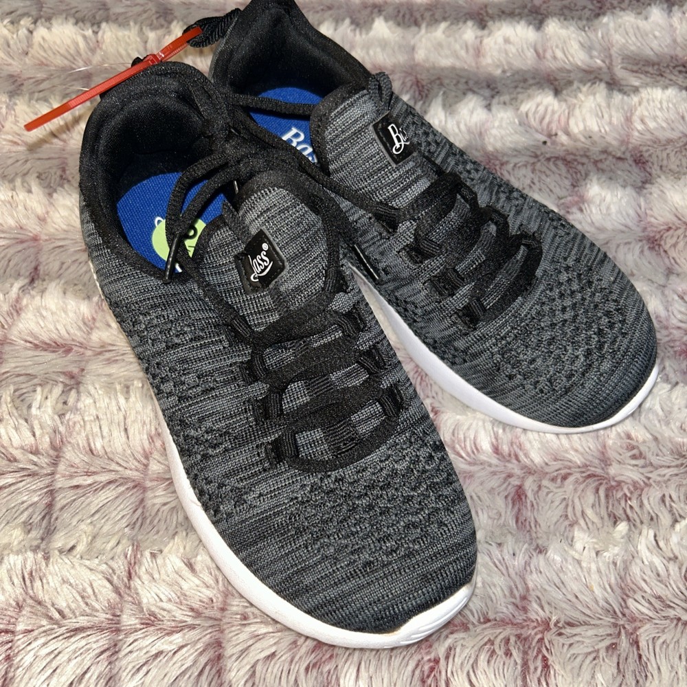New Bass Kids Gray/ Black Sneakers Size 2.5