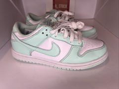 Nike Dunk Low White/Mint Foam PS FZ3536-100 Size 2.5y