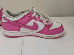 Nike Dunk Low TD Size Laser Fuchsia FB9108-102 Girls White Pink Sz 1.5Y
