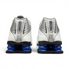 Nike GS Shox R4 Orlando White/Silver/Blue CW2626-100 Size 4Y – BRAND NEW W/O BOX